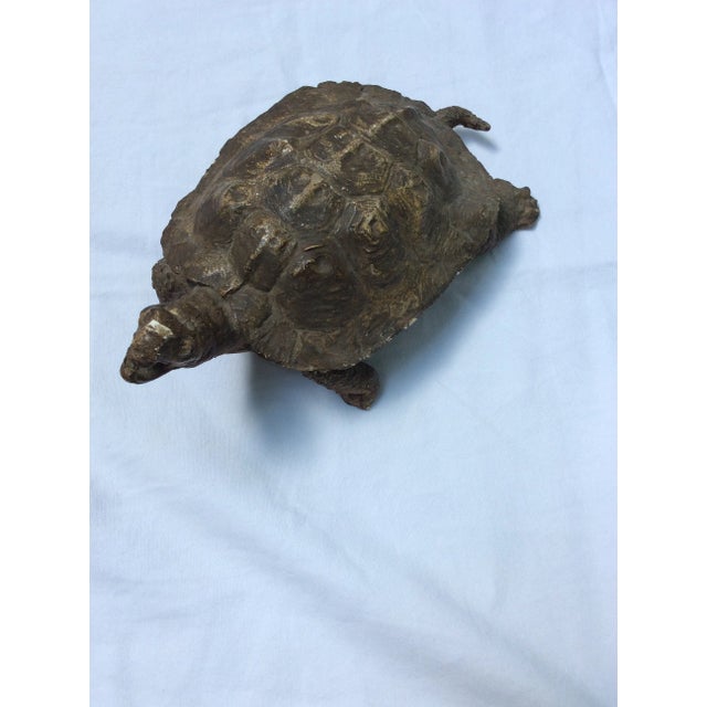 Clay turtle, one of a kind, signed on bottom.