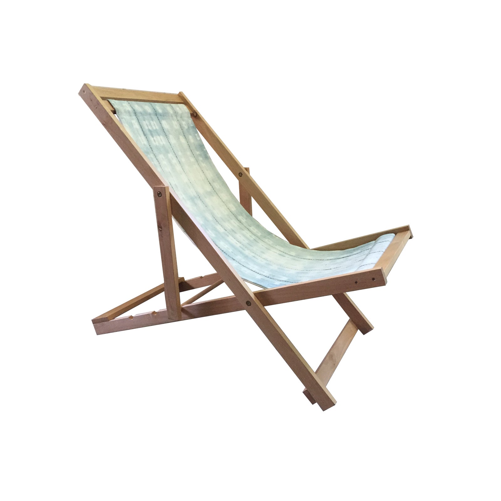 Folding Sling Chair With African Mud Cloth Chairish