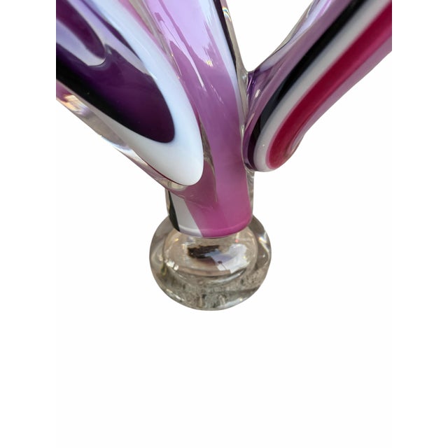 Vintage Barry Entner “Dreamscape” Signed Handblown Art Glass Sculpture For Sale - Image 9 of 9