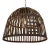 Vintage Indian iron cage basket thoughtfully repurposed into a one-of-a-kind pendant light, celebrating the raw beauty of...