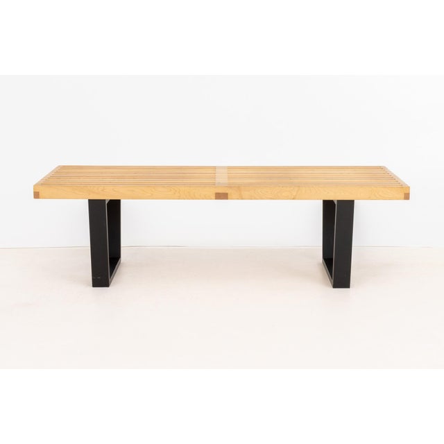 Modern George Nelson for Herman Miller Slat Bench For Sale - Image 3 of 10