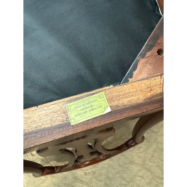 Set of 6 Maitland-Smith Philadelphia Upholstered Dining Chairs For Sale - Image 11 of 12