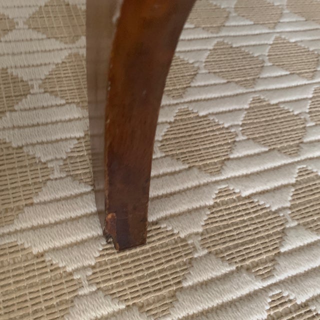 Antique Handcarved Side Chairs With Leaf Design and Leopard Upholstery and Turquoise Welting - a Pair For Sale In New York - Image 6 of 10