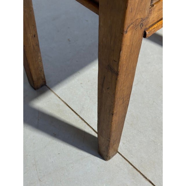 Antique Pine Desk Table With One Drawer From England For Sale - Image 14 of 18