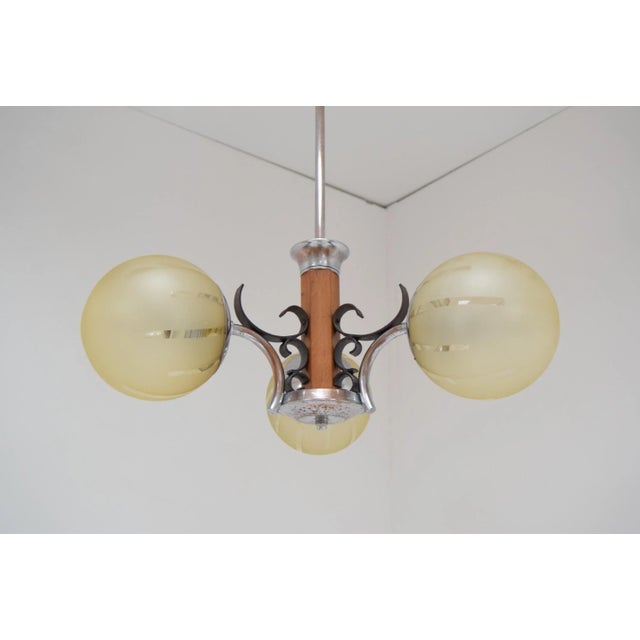 1930s Art Deco Chandelier, 1930s For Sale - Image 5 of 11