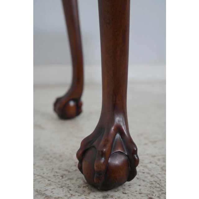 Theodore Alexander Ball & Claw Burl Walnut Games Table For Sale In Philadelphia - Image 6 of 12