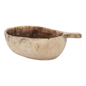 Large Bleached Swedish Lapland Ale Bowl With Handle