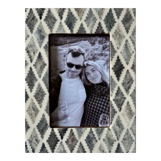 Gray & White Bone Picture Frame-Tozai For Sale