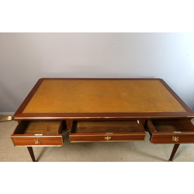 Large Louis XVI Style Desk, 1950s For Sale - Image 4 of 12