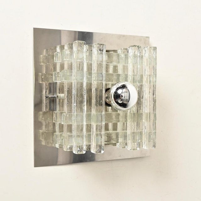 Jenga Glass Ceiling Light by Albano Poli for Poliarte, Italy, 1970s For Sale - Image 9 of 16