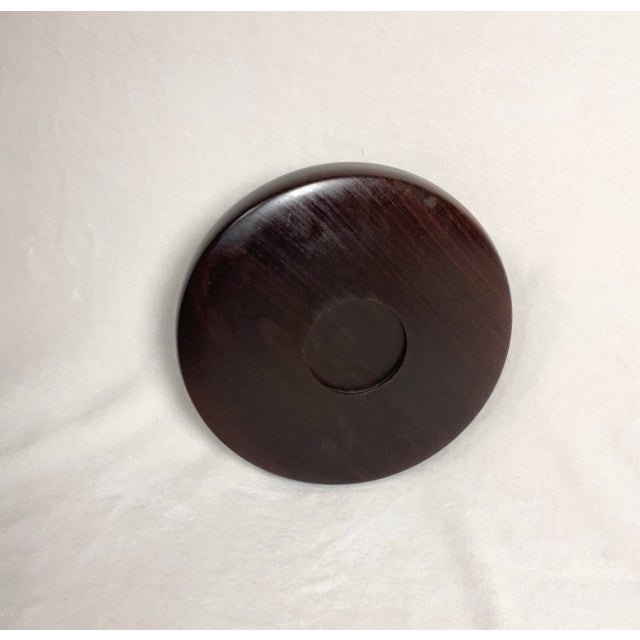 Wood 1960s Brazilian Rosewood Wood Turned Bowl For Sale - Image 7 of 12
