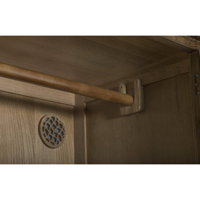 Mission 2 Door / 2 Drawer Armoire Walnut For Sale - Image 10 of 11