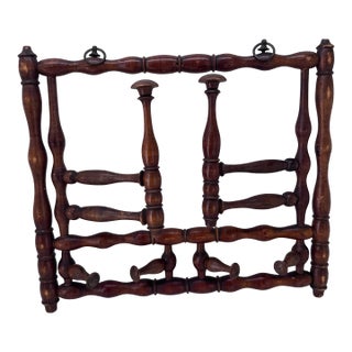 Antique French Wall Hat & Coat Rack For Sale