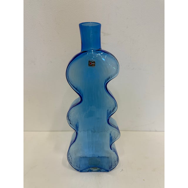 Glass Vintage Blenko Glass Puzzle Wiggle Vase For Sale - Image 7 of 10