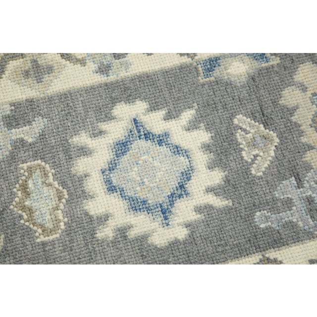 Oriental 21st Century Hand Knotted Limed and Clay Ash Turkish Oushak Rug 2' X 3'3" For Sale - Image 4 of 5