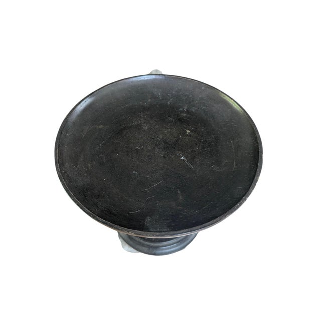 Plastic Barley Twist Decorative Pedestal Bowl For Sale - Image 7 of 14