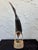 1960s Mid-Century Modern Carved Horn Bird Sculpture on Integrated Base For Sale - Image 5 of 9