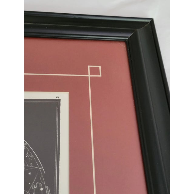 Wood Late 20th Century "Visible Heavens" Constellation Print, Framed For Sale - Image 7 of 13