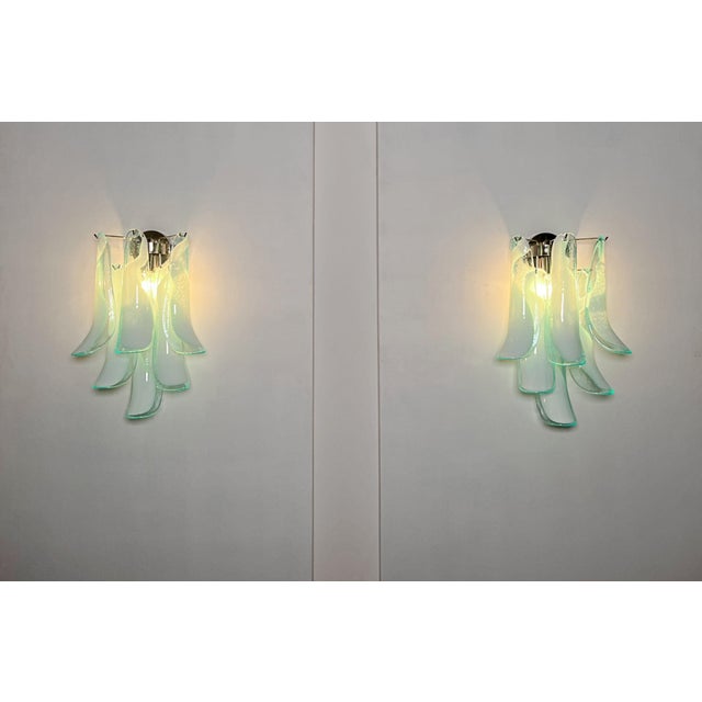 Vintage Italian Murano Wall Lights in the style of Mazzega, 1990, Set of 2 For Sale - Image 16 of 18
