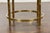 1950s Midcentury Italian Brass Side Table with Round Glass Top For Sale In Atlanta - Image 6 of 11