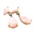 Vintage 1980s 18k Gold Pink Coral and Diamond Drop Earrings, Pair For Sale In Miami - Image 6 of 11