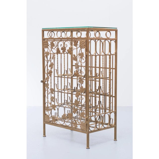 Gilt Metal Cocktail Bar, Italy, 1950s For Sale - Image 14 of 14