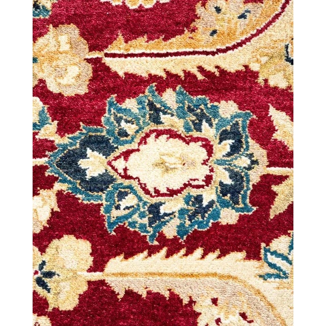 Traditional Mogul, One-of-a-Kind Hand-Knotted Area Rug in Red, 8' 2" x 10' 5" For Sale - Image 3 of 8