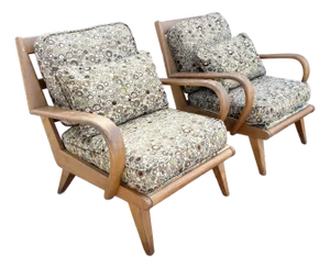 Mid Century Modern Bentwood Lounge Chairs by Heywood Wakefield - A Pair