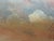 This striking vintage oil painting depicts two majestic sailing ships engaged in a dramatic naval encounter upon a rolling...