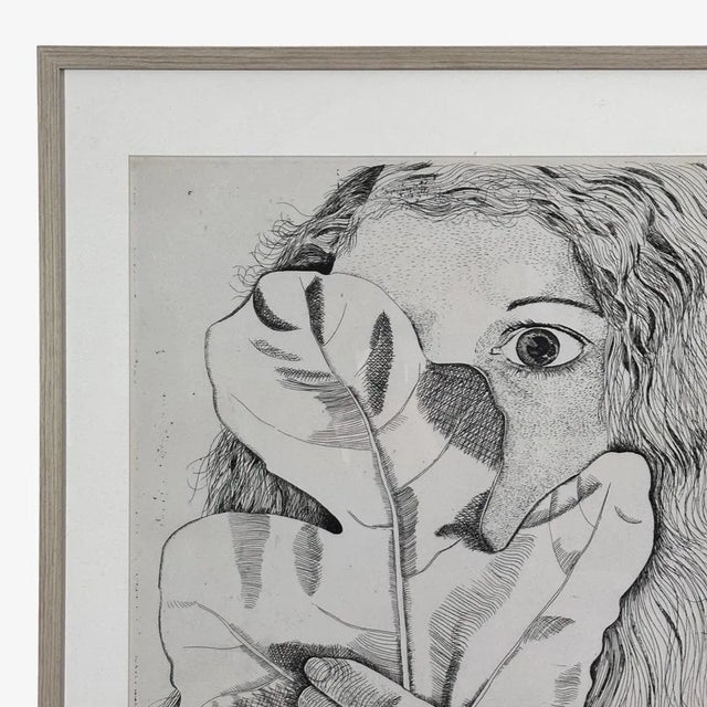 Early 21st Century Lucian Freud - Expressionist Female Portrait Pigment Print, Framed For Sale - Image 5 of 5