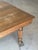 Late 19th Century Antique Oak Table With Paw Feet and Fluted Legs on Casters For Sale - Image 5 of 12