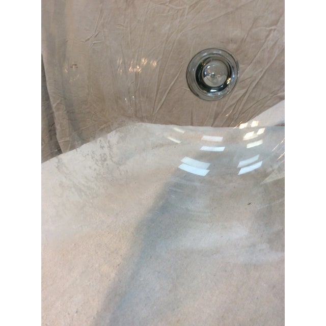 1800s French Glass Dome, Cloche With Solid Glass Knob Handle For Sale - Image 11 of 12