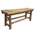 Rustic Vintage Rustic Elm Village Bench For Sale - Image 3 of 6