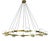 Mid-Century Brass & Opaline Murano Chandelier, 1960s For Sale