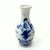 Ceramic Blue & White Illustrative Hand Painted Petite Bud Vases - Set of 6 For Sale - Image 7 of 8