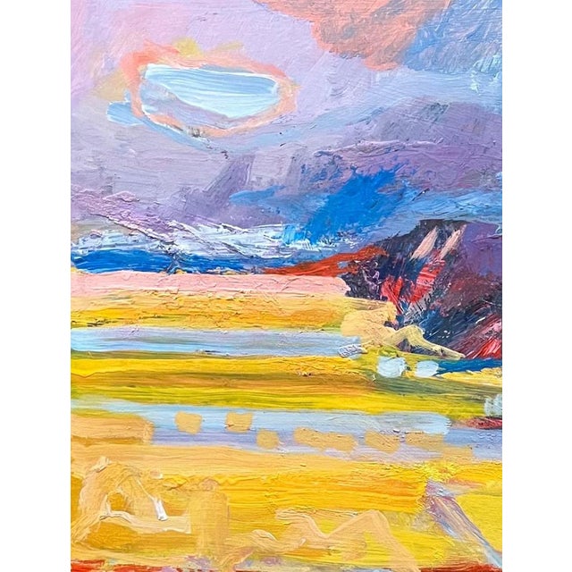 Jean Krille, Landscape 142, Oil on Masonite For Sale - Image 5 of 10