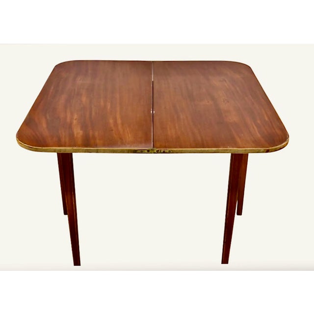 Traditional Early 19th Century English Regency Mahogany Inlaid Games Table For Sale - Image 3 of 7