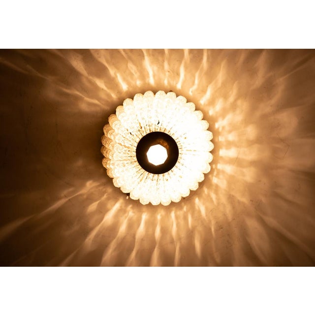Glass Miniature Crystal Glass Pendant Lamp, France, 1950 For Sale - Image 7 of 8