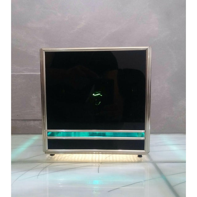 1970s Mid-Century Modern Set Three Cubes Glass and Brass, Italy, 1970s For Sale - Image 5 of 10