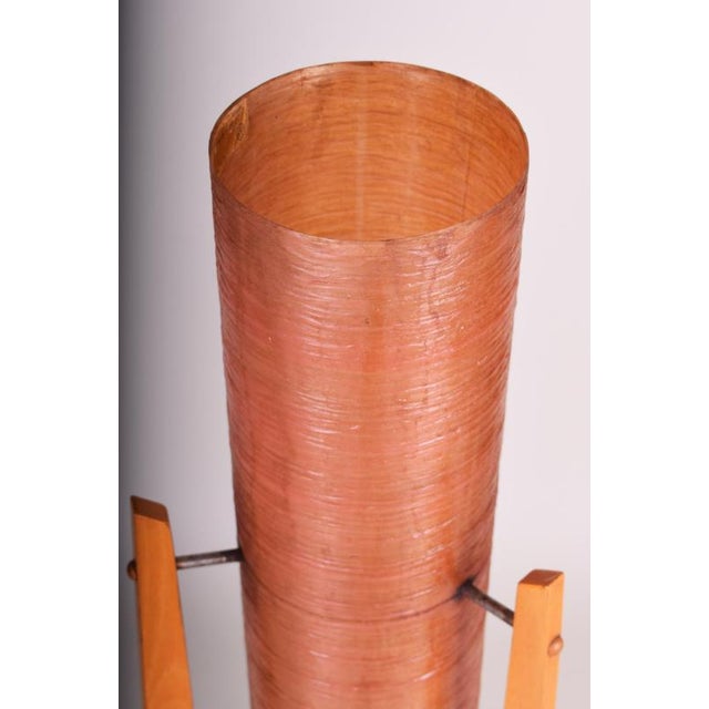 1960s Mid-Century Modern Floor Lamp in Beech by Novoplast Sered, Czech, 1960s For Sale - Image 5 of 7