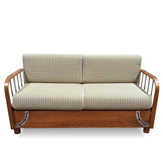 Art Deco Model H215 Sofa by Jindřich Halabala for Up Závody, 1930s For Sale - Image 4 of 15