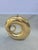 This is an extremely heavy solid brass lamp in swirl shape. This style is frequently attributed to Pierre Cardin. It...