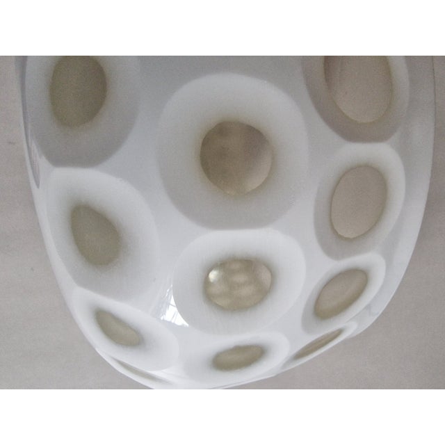 Vintage White Glass Bowl For Sale - Image 4 of 5
