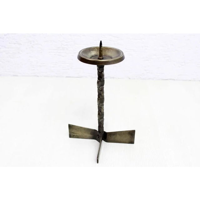 Mid-Century Brutalist Candleholder, 1960s For Sale - Image 4 of 11