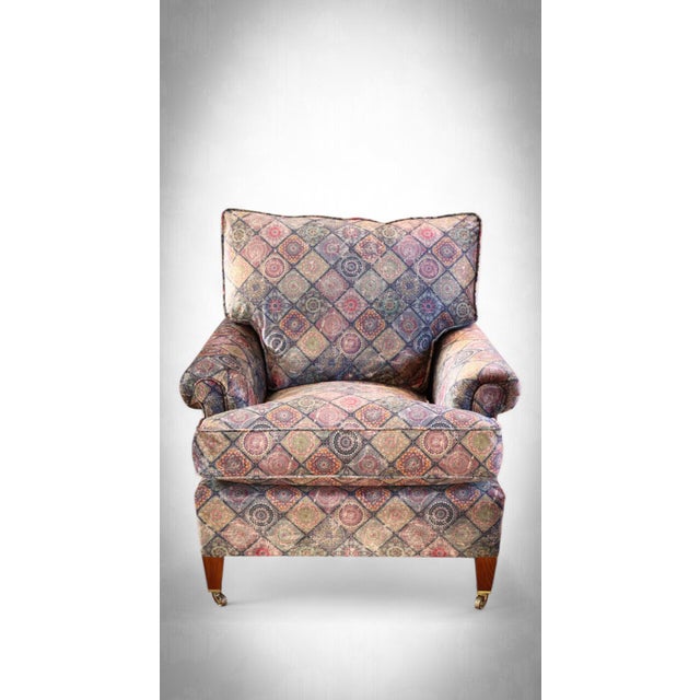 Vintage Chair with Cushion Back from George Smith, 2010s For Sale - Image 3 of 18