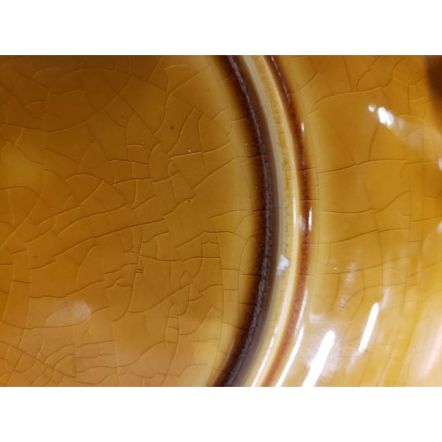 Vintage Sarrequemines Ceramic Bowl, French, Glazed Finish, Fish Motif For Sale - Image 4 of 6