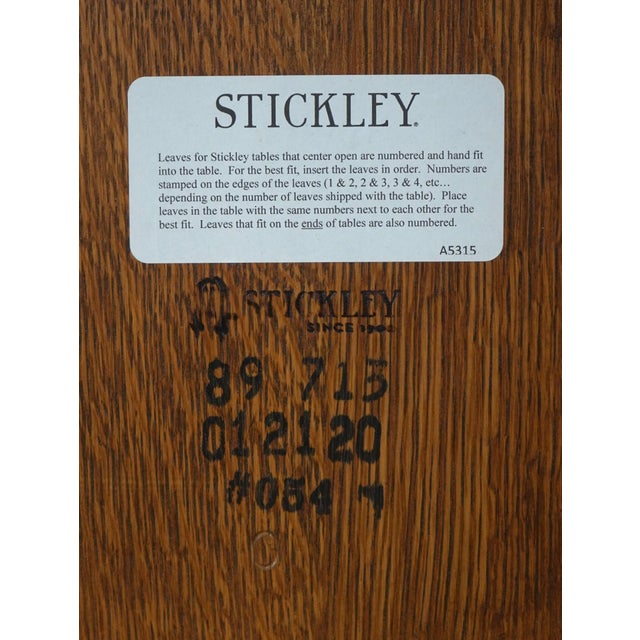 Stickley Mission Oak Split Pedestal Dining Table For Sale - Image 18 of 18
