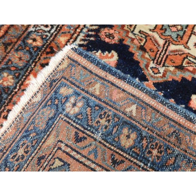 Blue Genuine Antique Persian Rug. 2'5"x 4'9" For Sale - Image 8 of 10