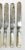 Metal Antique English Mother of Pearl Knives Circa 1890's - Set of 6 For Sale - Image 7 of 8