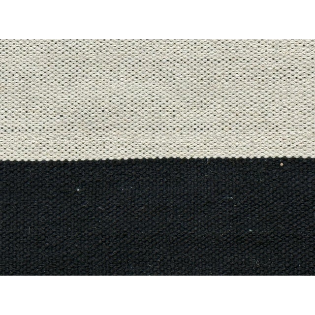 Textile 8ft 9in × 12ft 3in Four Hands Willow Offset Black Stripe Cotton Area Rug For Sale - Image 7 of 12